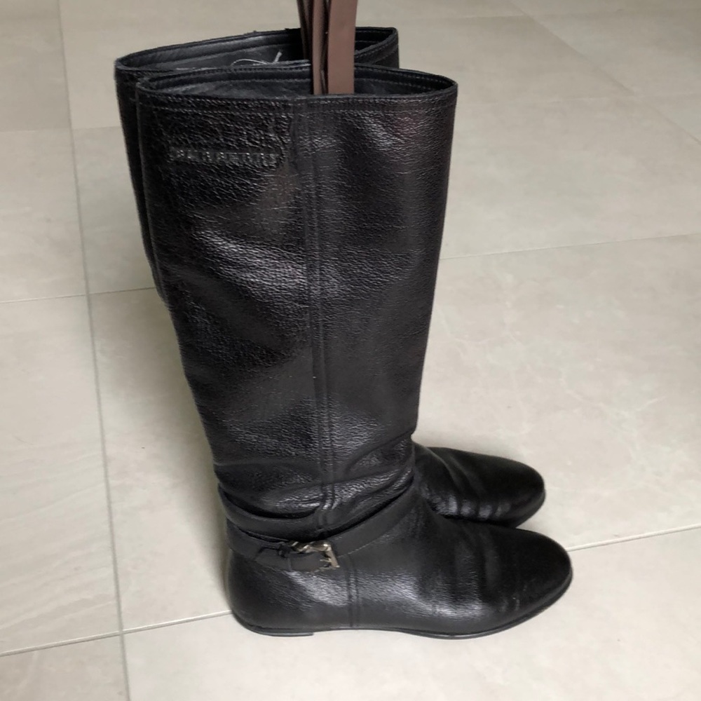 Burberry Leather ‘riding’ Boots. Size 36.5